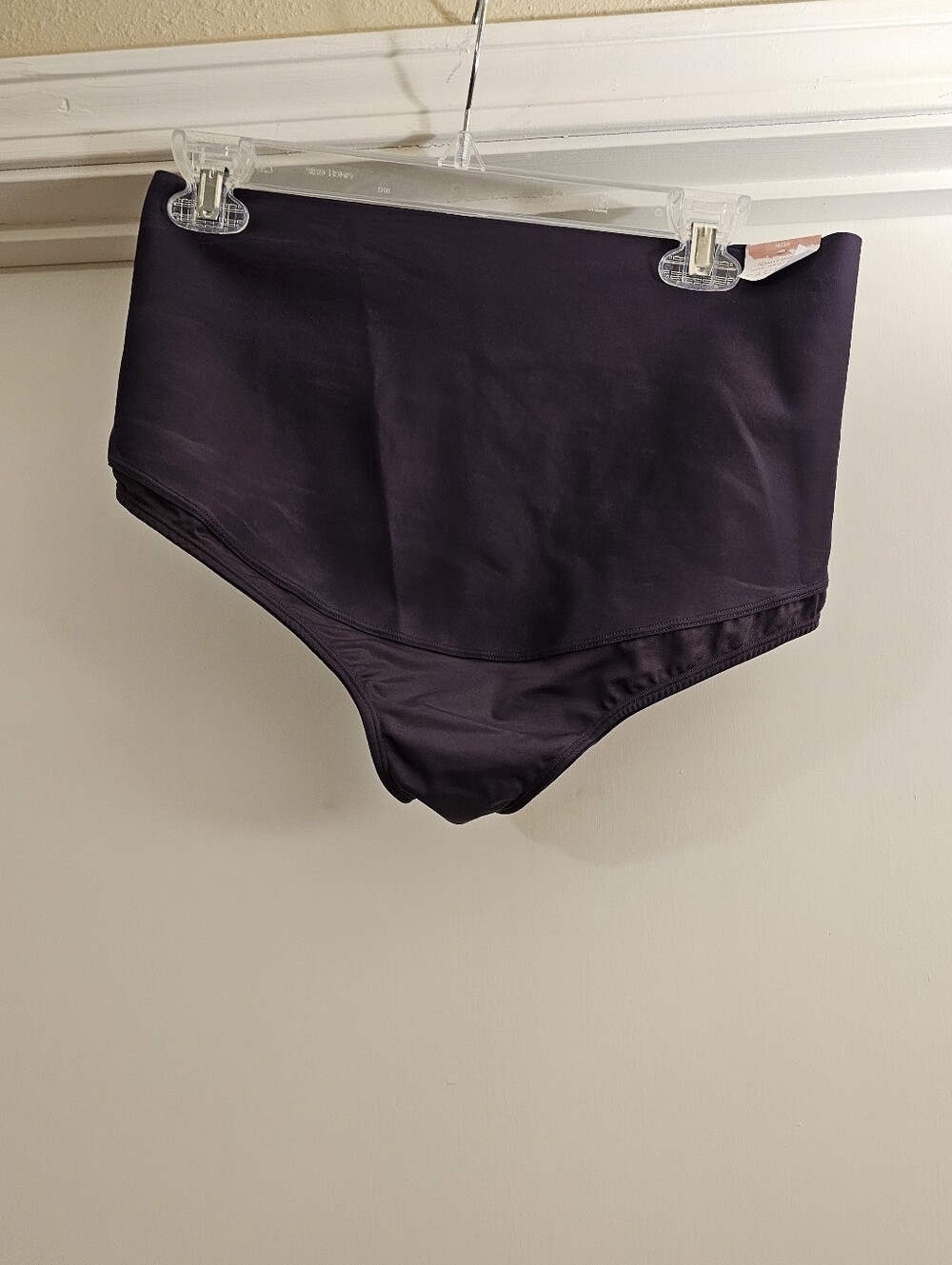 High-Waist Tummy Contol Thong in Deep Plum